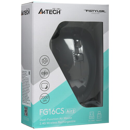 Купить Мышь беспроводная A4Tech Fstyler FG16CS Air 2  5495141. Характеристики, отзывы и цены в Донецке