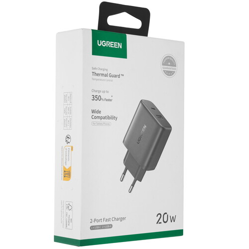 Купить Сетевое зарядное устройство Ugreen X227 черный  9234185. Характеристики, отзывы и цены в Донецке