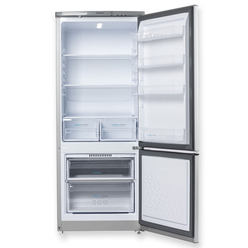 Купить Холодильник с морозильником   Бирюса M551 серебристый  9248623. Характеристики, отзывы и цены в Донецке