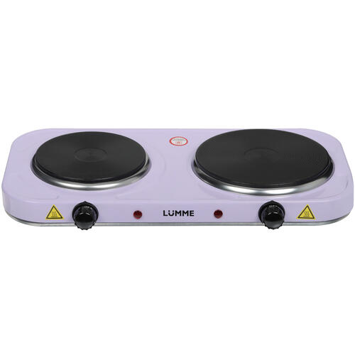 Купить Плита компактная электрическая LUMME LU-3623 сиреневый  9058361. Характеристики, отзывы и цены в Донецке