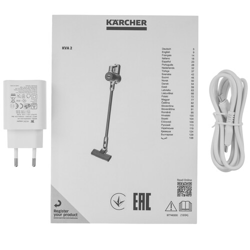 Купить Пылесос  вертикальный  Karcher KVA 2  белый  9269510. Характеристики, отзывы и цены в Донецке