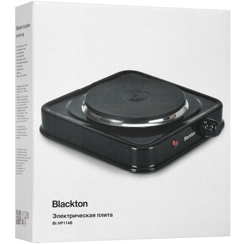 Купить Плита компактная электрическая Blackton Bt HP114B черный  5304990. Характеристики, отзывы и цены в Донецке
