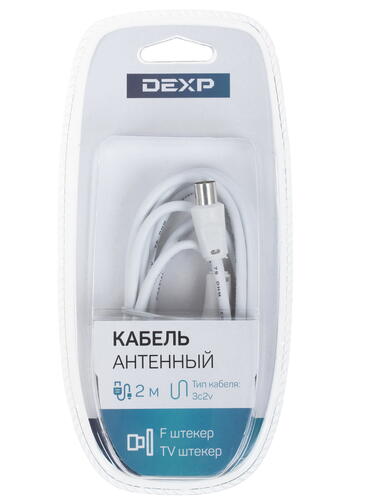 Купить Антенный кабель DEXP 3C2V TV - F  1225035. Характеристики, отзывы и цены в Донецке
