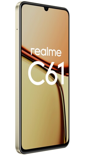 Купить 6.74" Смартфон realme C61 256 ГБ золотистый  5476431. Характеристики, отзывы и цены в Донецке
