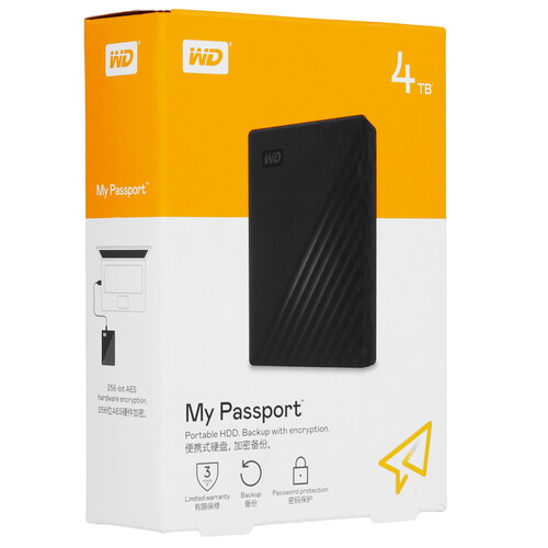 Купить 4 ТБ Внешний HDD WD My Passport  5433294. Характеристики, отзывы и цены в Донецке
