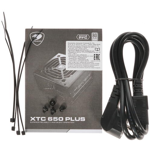 Купить Блок питания Cougar XTC 650 PLUS  1690955. Характеристики, отзывы и цены в Донецке