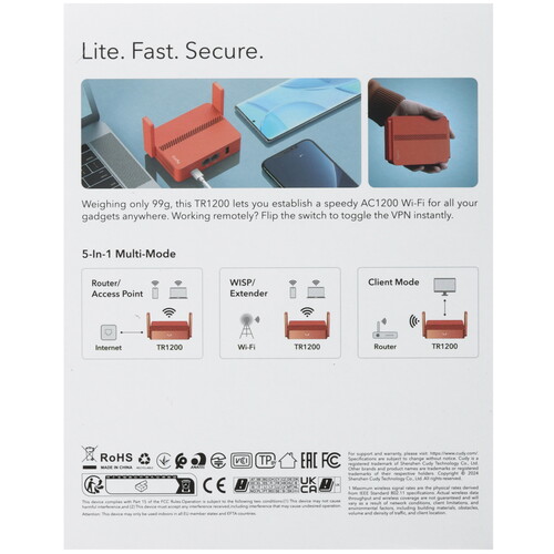 Купить Wi-Fi роутер Cudy TR1200  9095832. Характеристики, отзывы и цены в Донецке