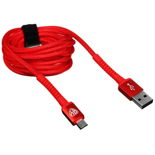 Купить Кабель круглый BY micro USB - USB 2.0 Type-A красный 2 м  5482192. Характеристики, отзывы и цены в Донецке