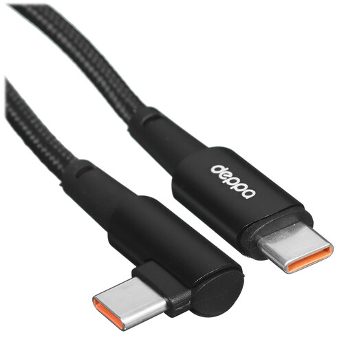 Купить Кабель круглый DEPPA USB Type-C - USB Type-C черный 1.5 м  9113492. Характеристики, отзывы и цены в Донецке