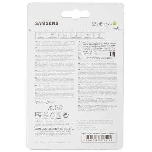 Купить Карта памяти Samsung EVO Plus microSDXC 128 ГБ [MB-MC128KA/KR]  5462209. Характеристики, отзывы и цены в Донецке