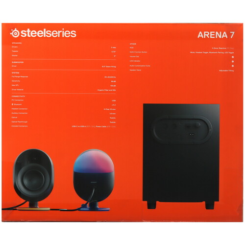 Купить Колонки SteelSeries ARENA 7 черный  5446603. Характеристики, отзывы и цены в Донецке