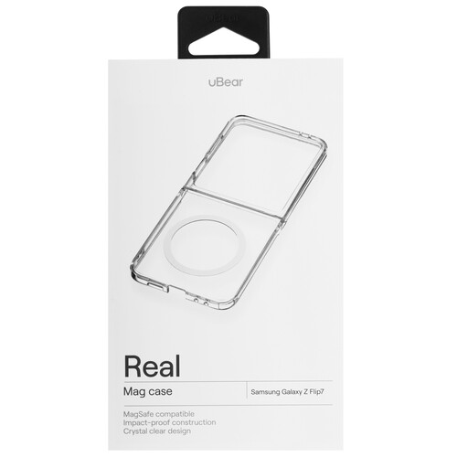 Купить Накладка  uBear Real Mag Case для Samsung Galaxy Z Flip7 прозрачный  5639892. Характеристики, отзывы и цены в Донецке