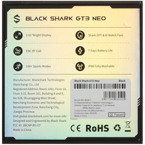 Купить Смарт-часы Black Shark GT3 Neo  5603454. Характеристики, отзывы и цены в Донецке