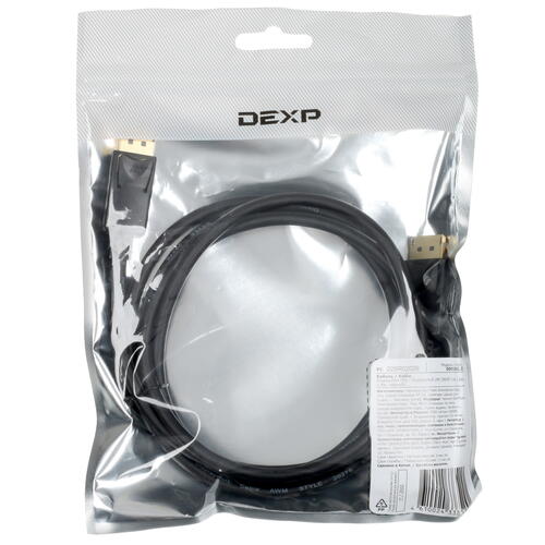 Купить Кабель  DEXP DisplayPort - DisplayPort, 1.8 м  1157273. Характеристики, отзывы и цены в Донецке