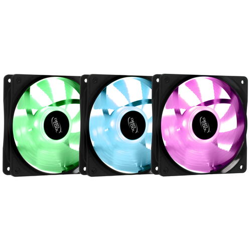 Купить Комплект вентиляторов DEEPCOOL RF120 [DP-FRGB-RF120-3C]  1146755. Характеристики, отзывы и цены в Донецке