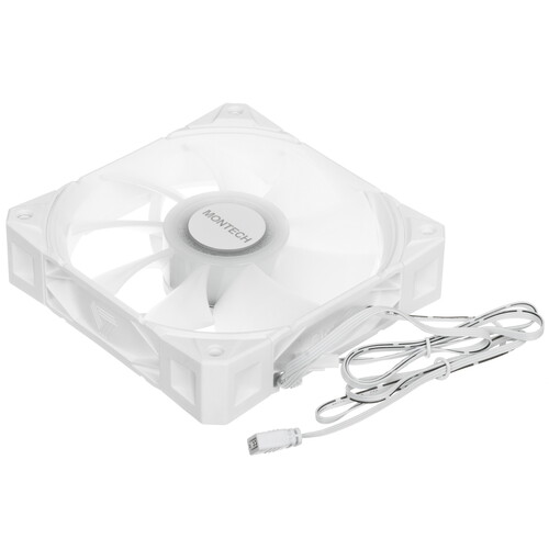 Купить Вентилятор Montech E28 ARGB [E28 ARGB (W)] белый  5633062. Характеристики, отзывы и цены в Донецке