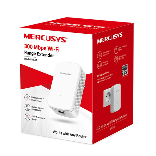 Купить Усилитель беспроводного сигнала Mercusys ME10  5613267. Характеристики, отзывы и цены в Донецке