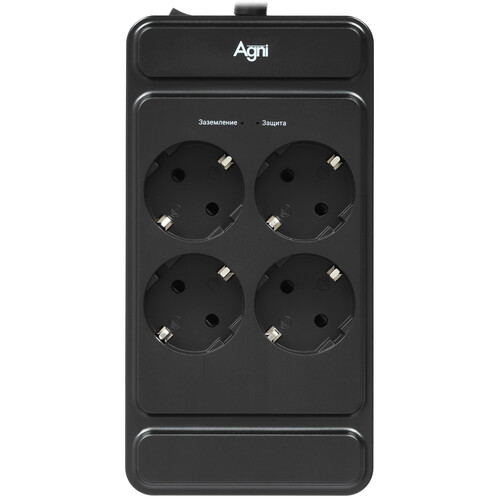 Купить Сетевой фильтр AGNI TP-FS4E черный  9289281. Характеристики, отзывы и цены в Донецке