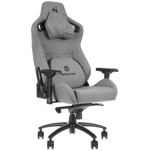Купить Кресло игровое Evolution LEGEND серый  5095157. Характеристики, отзывы и цены в Донецке