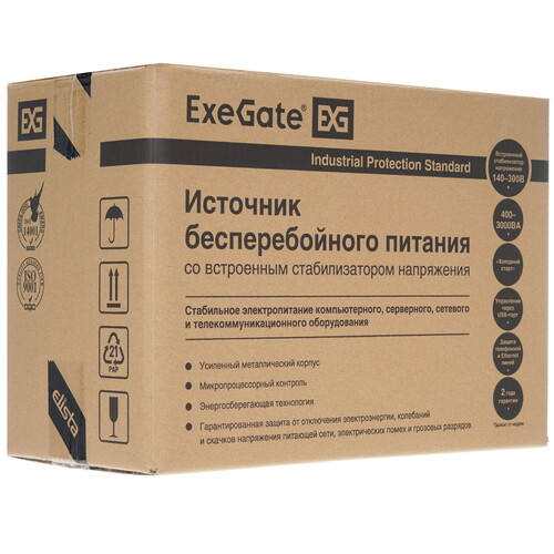 Купить ИБП ExeGate SpecialPro UNB-1000.LED.AVR.C13.RJ.USB  5400561. Характеристики, отзывы и цены в Донецке