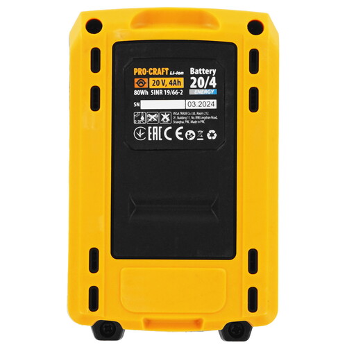 Купить Аккумулятор Procraft BAT20/4 Energy  9293549. Характеристики, отзывы и цены в Донецке