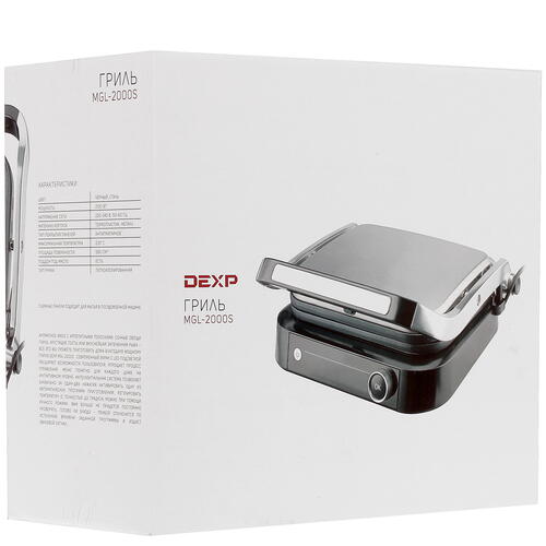 Купить Гриль DEXP MGL-2000S черный  1360979. Характеристики, отзывы и цены в Донецке