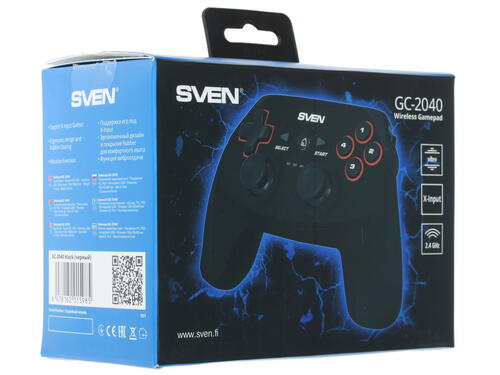 Купить Геймпад беспроводной SVEN GC-2040 черный  1273623. Характеристики, отзывы и цены в Донецке