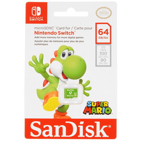 Купить Карта памяти SanDisk for Nintendo Switch microSDXC 64 ГБ [SDSQXAO-064G-GN6ZN]  5470849. Характеристики, отзывы и цены в Донецке