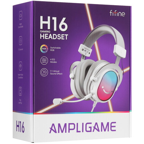 Купить Проводные наушники Fifine H16 белый 2025  5617949. Характеристики, отзывы и цены в Донецке