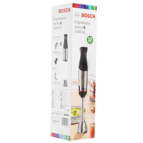 Купить Блендер погружной Bosch MSM6M610 черный  9136605. Характеристики, отзывы и цены в Донецке