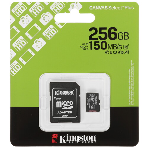 Купить Карта памяти Kingston microSDXC 256 ГБ  5634459. Характеристики, отзывы и цены в Донецке