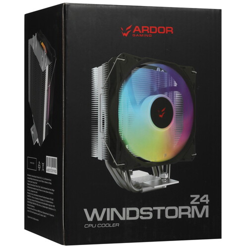 Купить Кулер для процессора ARDOR GAMING Windstorm Z4  черный  5438249. Характеристики, отзывы и цены в Донецке