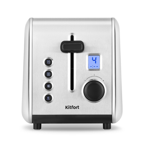 Купить Тостер Kitfort КТ-6412 серый  9155313. Характеристики, отзывы и цены в Донецке