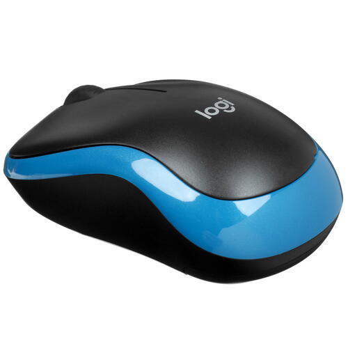 Купить Мышь беспроводная Logitech M186 [910-004132] синий  5053857. Характеристики, отзывы и цены в Донецке