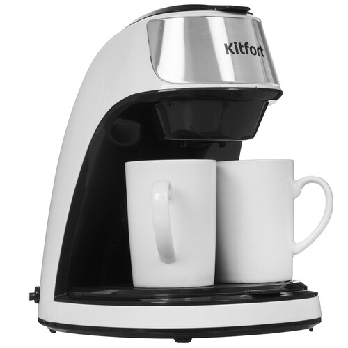 Купить Кофеварка капельная Kitfort KT-7407 белый  9087556. Характеристики, отзывы и цены в Донецке