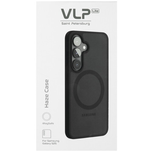 Купить Накладка  VLP Haze Case для Samsung Galaxy S25 черный/прозрачный  5613359. Характеристики, отзывы и цены в Донецке
