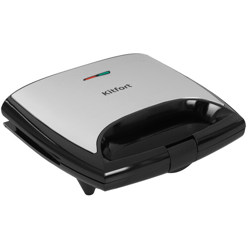 Купить Вафельница Kitfort КТ-4683 серебристый  9263516. Характеристики, отзывы и цены в Донецке