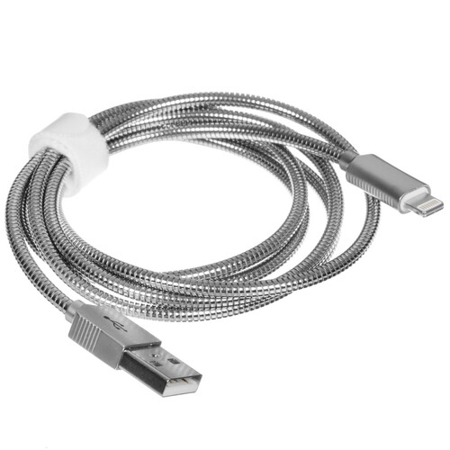 Купить Кабель круглый DEPPA Lightning 8-pin - USB 2.0 Type-A серебристый 1.2 м  9113437. Характеристики, отзывы и цены в Донецке