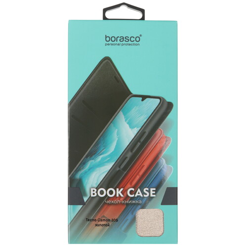 Купить Чехол-книжка  BoraSCO Book Case для Tecno CAMON 30S золотистый  5612809. Характеристики, отзывы и цены в Донецке