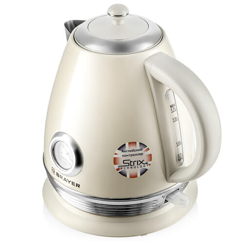 Купить Электрочайник BRAYER BR1070 бежевый  9032618. Характеристики, отзывы и цены в Донецке