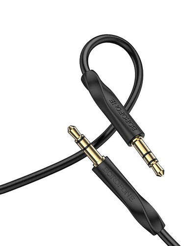 Купить Кабель   Borofone jack 3.5 мм - jack 3.5 мм черный  5474923. Характеристики, отзывы и цены в Донецке