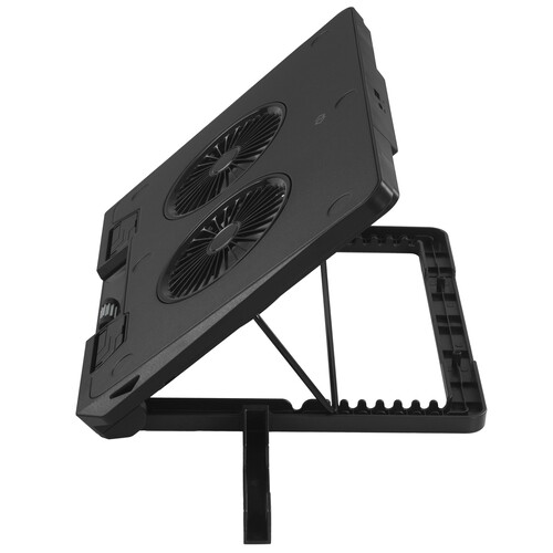 Купить Подставка для ноутбука Digma D-NCP170-2x110RGB черный  9300792. Характеристики, отзывы и цены в Донецке