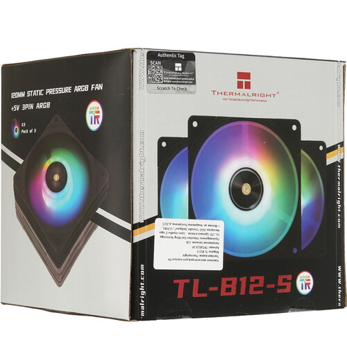 Купить Комплект вентиляторов Thermalright TL-B12-S X3  черный  5615622. Характеристики, отзывы и цены в Донецке
