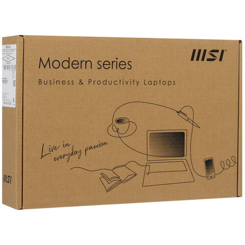 Купить 14" Ультрабук MSI Modern 14 C12M-233XRU черный  5064397. Характеристики, отзывы и цены в Донецке