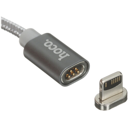 Купить Кабель круглый Hoco Lightning 8-pin - USB 2.0 Type-A серый 1 м  5474952. Характеристики, отзывы и цены в Донецке