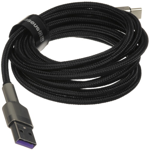 Купить Кабель круглый Baseus USB Type-C - USB 2.0 Type-A черный 2 м  9167141. Характеристики, отзывы и цены в Донецке