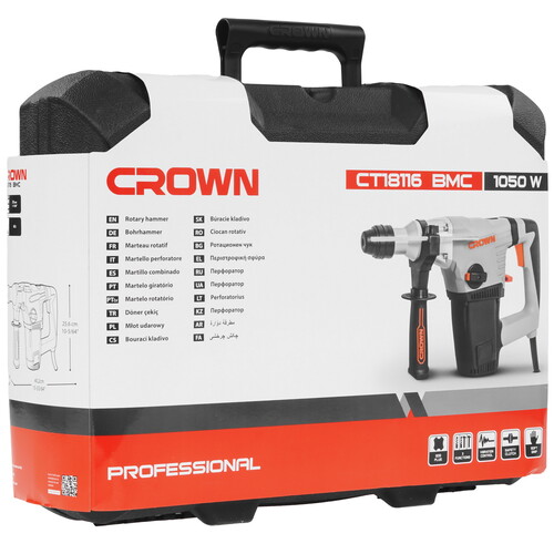 Купить Перфоратор CROWN CT18116 BMC  9288457. Характеристики, отзывы и цены в Донецке