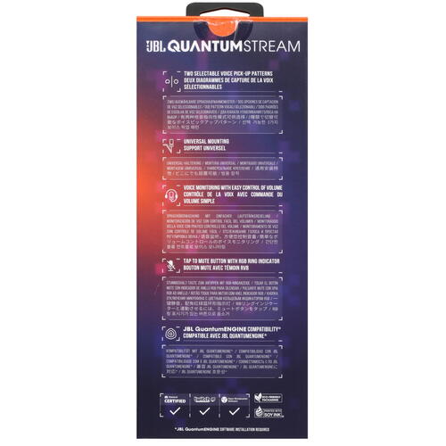 Купить Микрофон JBL Quantum Stream черный  5085071. Характеристики, отзывы и цены в Донецке