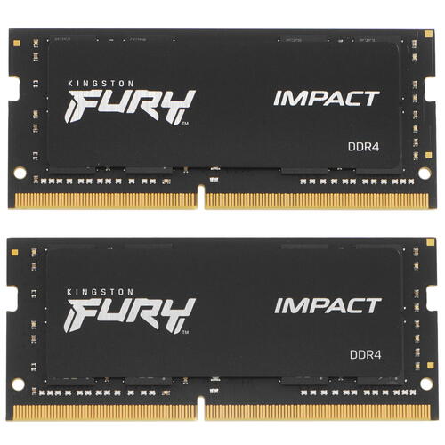 Купить Оперативная память SODIMM Kingston FURY Impact [KF426S15IB1K2/32] 32 ГБ  5072393. Характеристики, отзывы и цены в Донецке