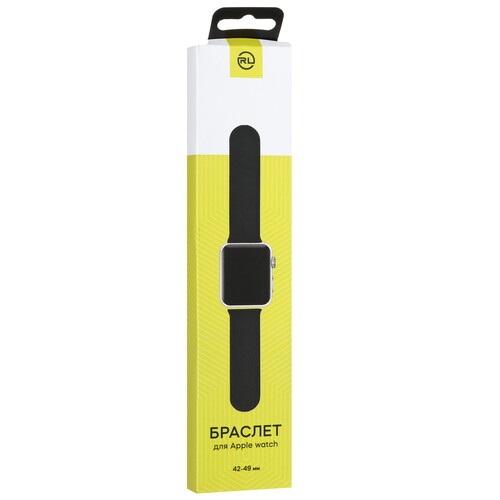 Купить Ремешок Red Line для Apple Watch 42/ 44/ 45/ 49mm черный  5607903. Характеристики, отзывы и цены в Донецке
